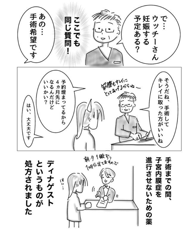 子宮内膜症で入院した時の話4-3