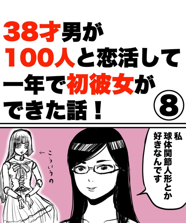 「38才男が100人と恋活して1年で初彼女ができた話」8の①