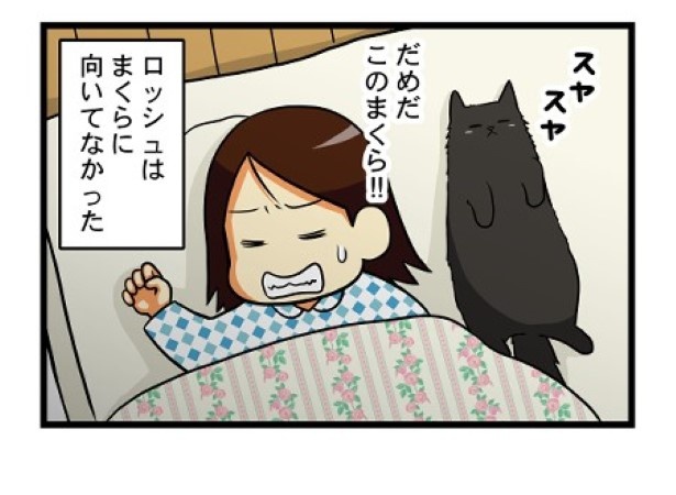 黒いもじゃもじゃ枕_6
