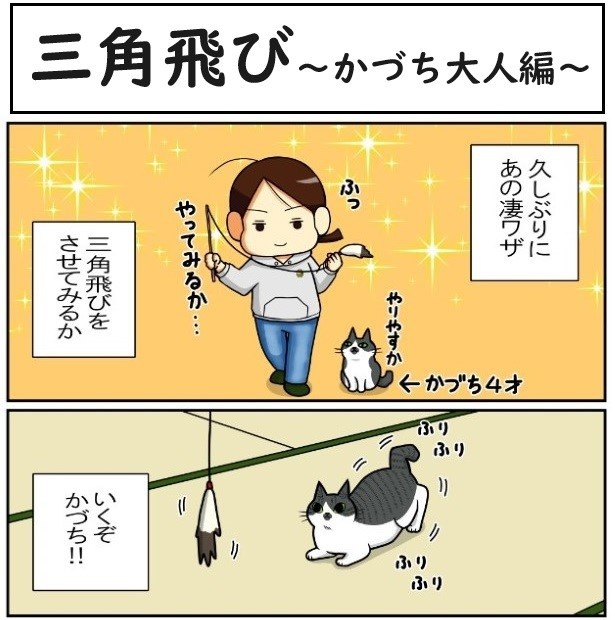 昔飼ってた猫7話「三角飛び_かづち大人編」1