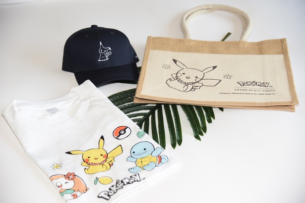「ポケモン ビーチリゾート ステイ」に合わせて用意されたアメニティグッズ