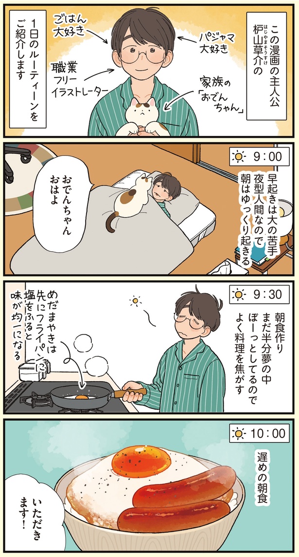 遅めの朝食 （C）わたなべ 萌／KADOKAWA