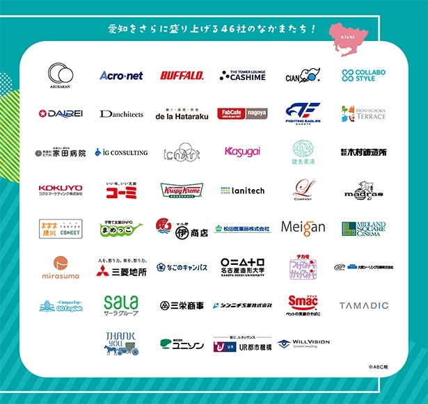 【画像】今回コラボレーションする46社はこちら