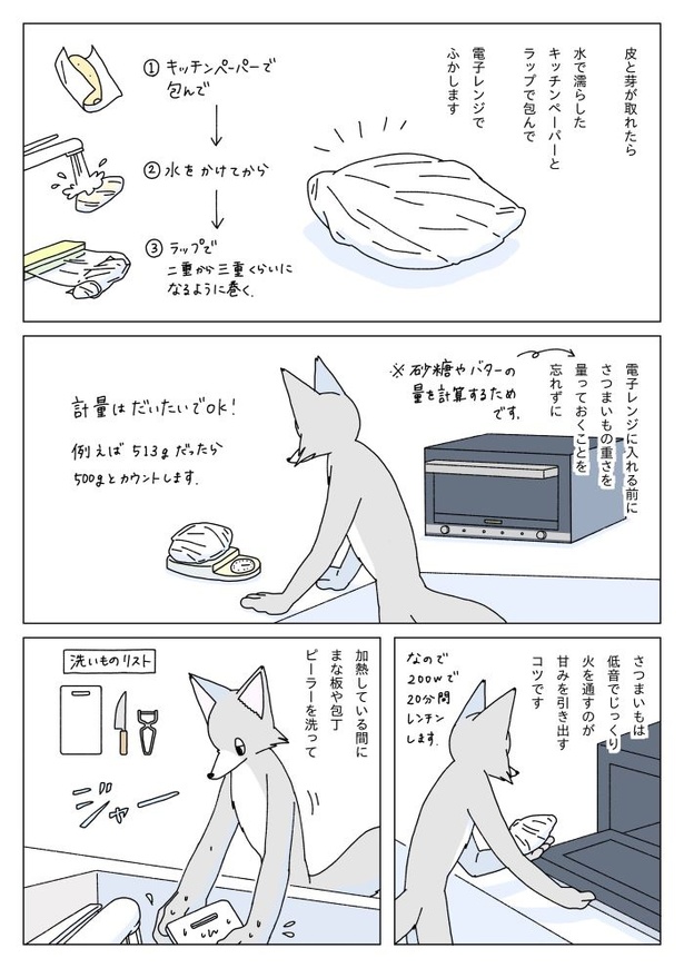 『真夜中にスイートポテトを焼く話』4