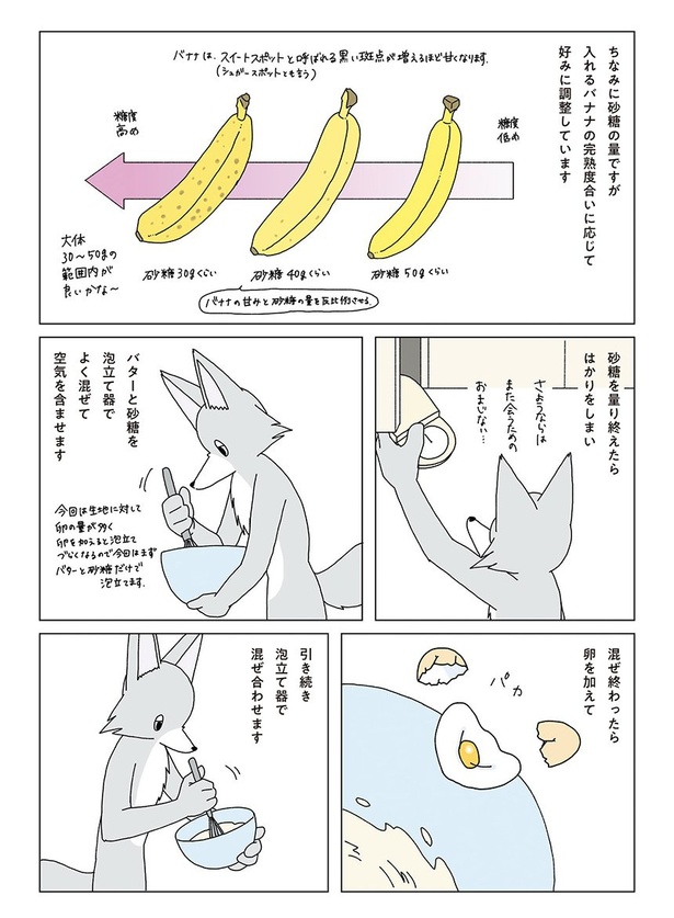 『真夜中にバナナケーキを焼く話』3
