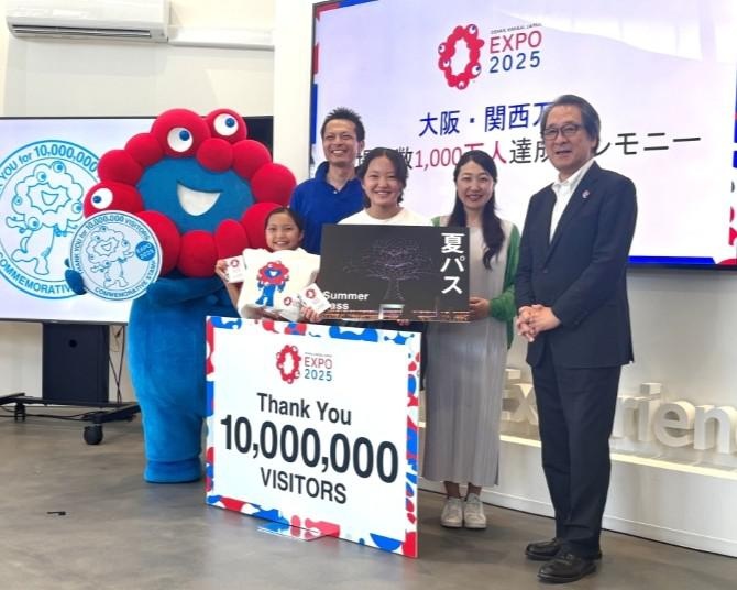 大阪・関西万博の来場者数が1000万人を突破！“記念スタンプ”設置で西ゲートの活性化に意欲