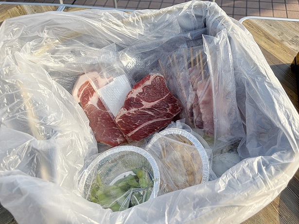 暑い夏でも食材は冷たい状態でキープされていて安心