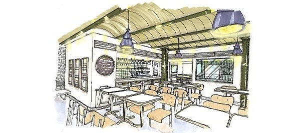 横浜赤レンガ倉庫店の内観イメージ