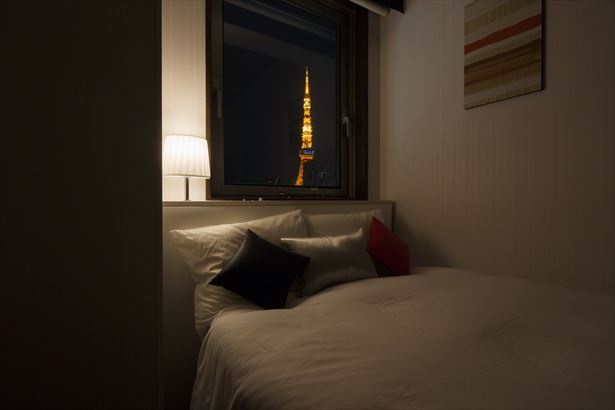 ベッドから東京タワーを眺めよう
