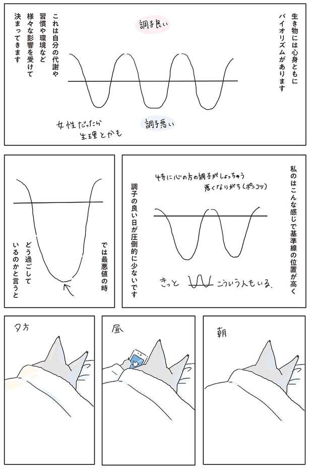 生き物には心身ともにバイオリズムがあります （C）午後／KADOKAWA