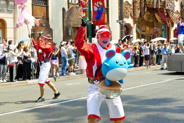 みずタイプのポケモンも水をかけてくるぞ