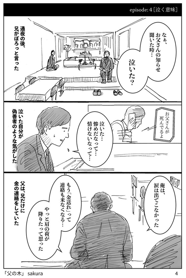 親の孤独死を悲しめない子どもの話4