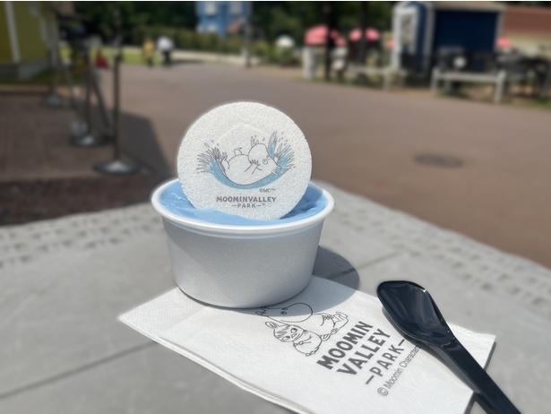 「ムーミン谷でみずあそびアイス」(680円)。グレープフルーツ＆レモン味でさっぱりした味わい