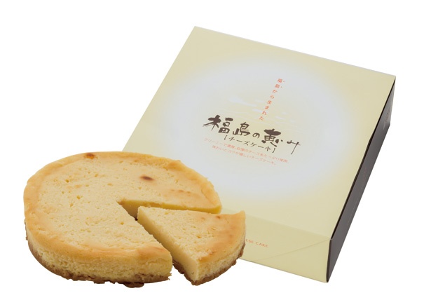 1個1234円の「福島の恵み(ベイクドチーズケーキ)」