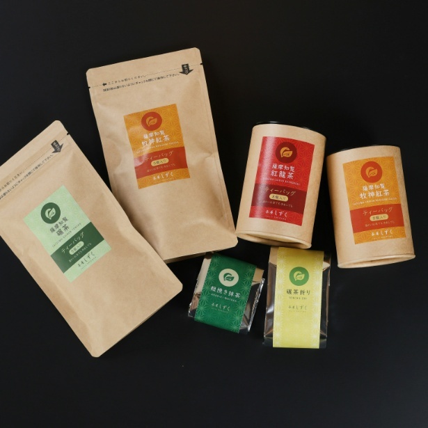 薩摩知覧碾茶の茶葉や抹茶も販売