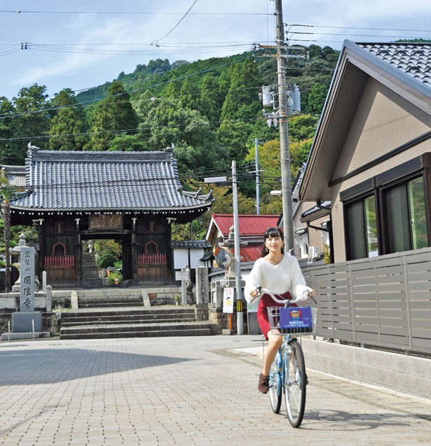 寺町ルートをサイクリング/舞鶴