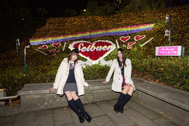「こんなにかわいくなるなんて想像していなかった！　手前のベンチに座ると全体が写るから、簡単に素敵な写真が撮れますよ」（古畑）