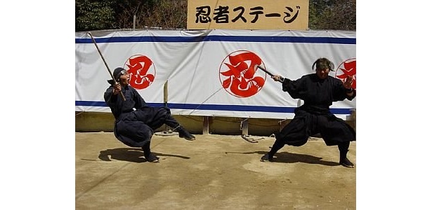 伊賀忍者特殊軍団「阿修羅」の迫力ある忍者ショー