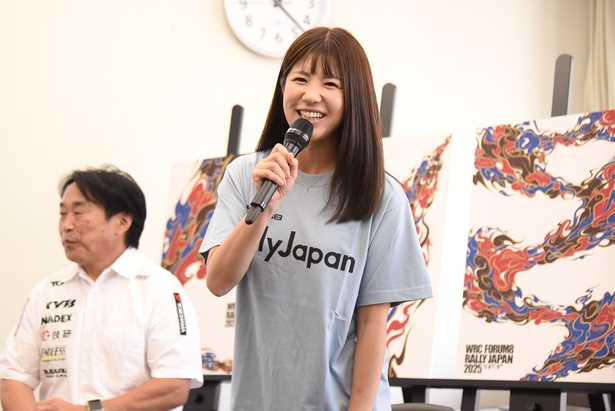 コ・ドライバーの梅本まどか選手