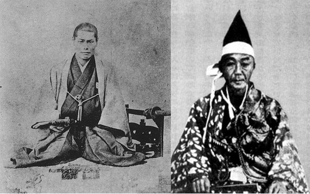 永井尚志（右）は近藤勇（左）とも龍馬とも親しかった。ちなみに永井は三島由紀夫のひいひいじいちゃん