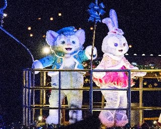 ステラ・ルーが初登場！雪が舞うTDS夜プログラム