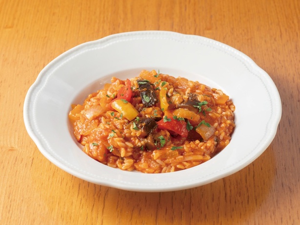 彩り夏野菜のトマトリゾット(1480円)