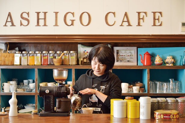 コーヒーは深煎りのもくれんブレンドを使用/Hashigo Cafe Kyoto