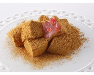 老舗の看板商品といちごのコラボ！季節限定「いちご入りわらび餅」発売