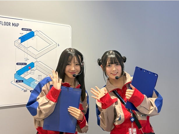 続いて案内してくれたのは、「LINKL PLANET」の東恩納瑠花さんと荒井芽依さん
