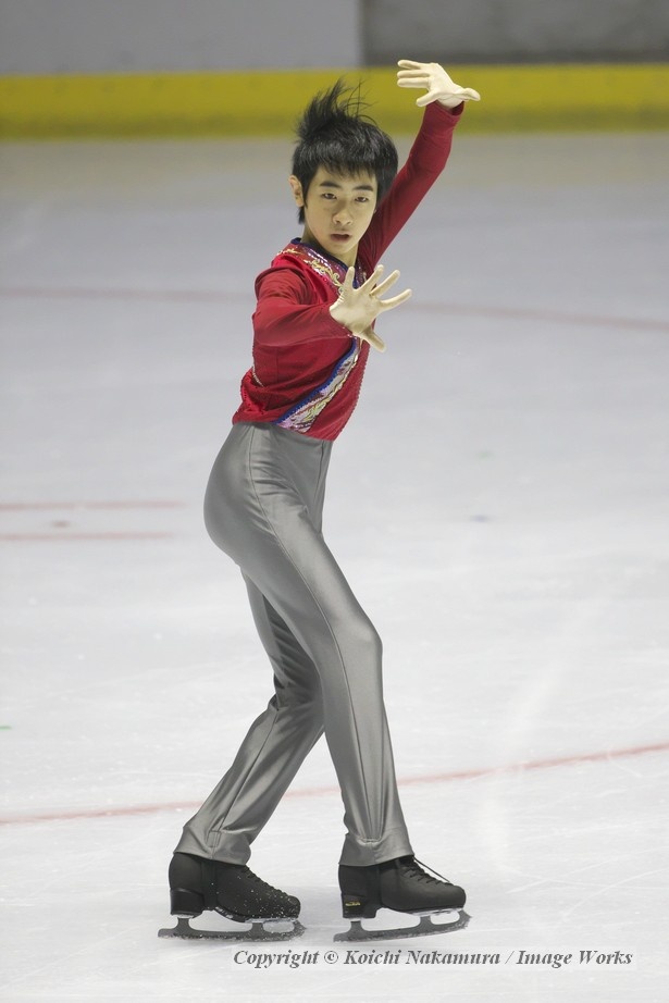 壷井達也、西日本ジュニア選手権でのフリープログラムの演技