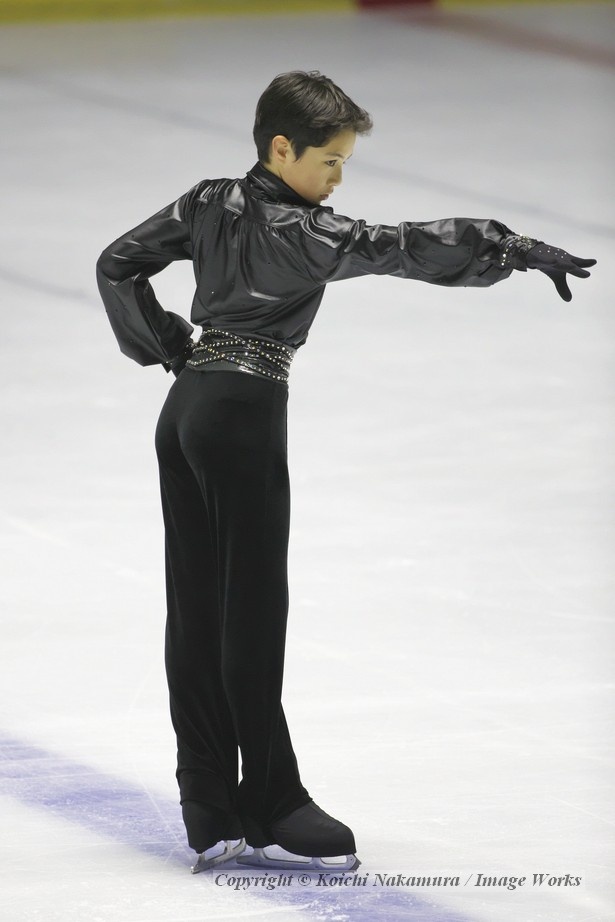 片伊勢武、西日本ジュニア選手権でのフリープログラムの演技