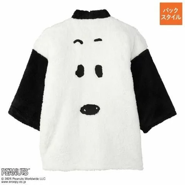 「メンズ はんてん(ホワイト)」(3630円)バックスタイル