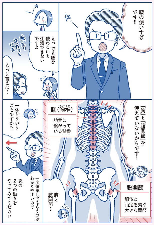 「胸」と「股関節」を使えていないからです！ （C）たかツキなほり、西良 浩一／KADOKAWA