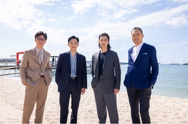 カンヌの地へ到着した李相日監督、吉沢亮さん、横浜流星さん、渡辺謙さん