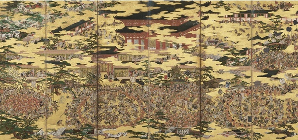 重要文化財「豊国祭礼図屛風」江戸時代17世紀 徳川美術館蔵