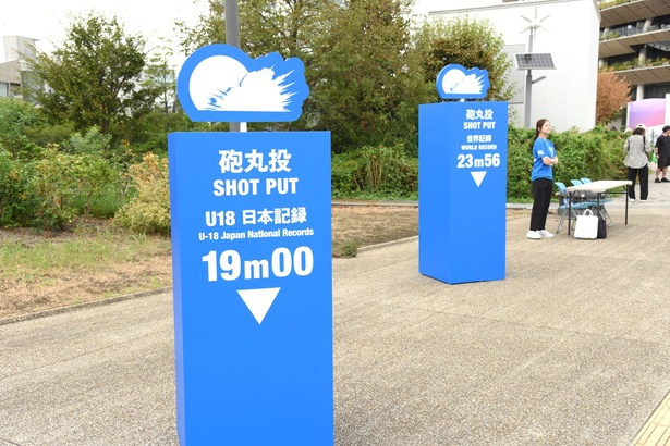 体験・展示スポットの一つ「CHALLENGE THE ATHLETE POTENTIAL」