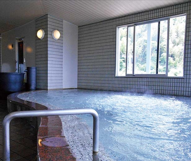 湯浅温泉の湯はph値の高いアルカリ泉/湯浅温泉 湯浅城