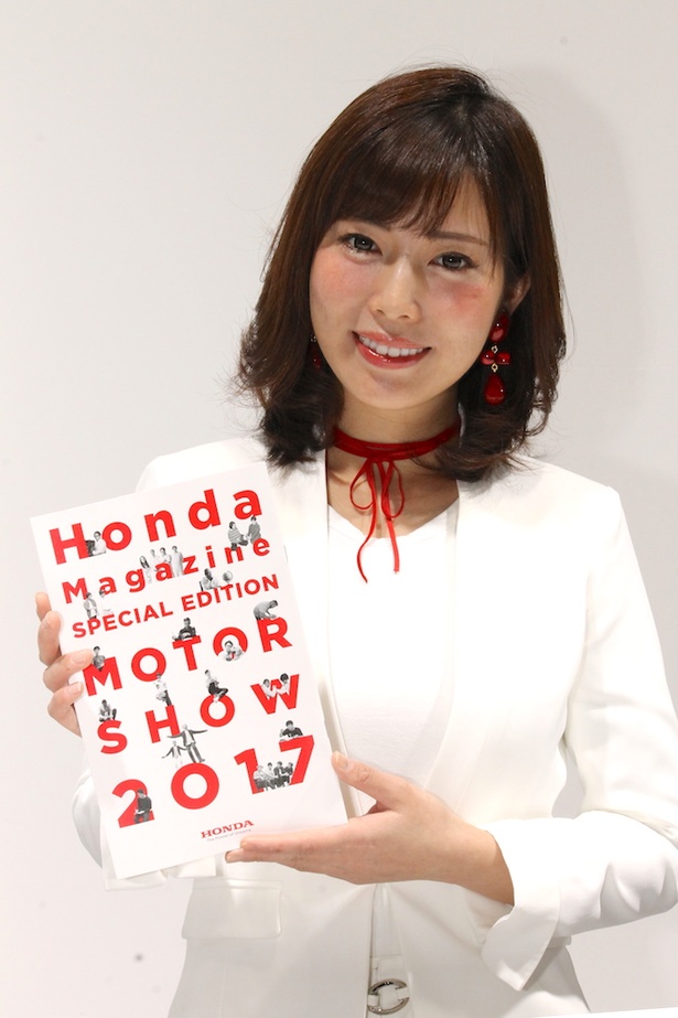 「本田技研工業(株)」のブースで見つけた美人コンパニオン