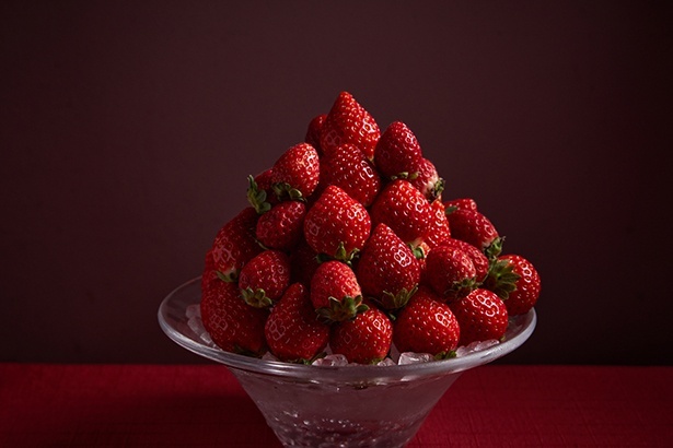 夕食でのいちご食べ放題