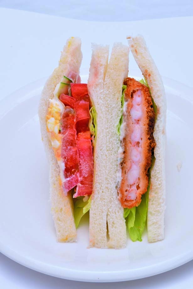 「エビカツ×野菜サンド」(380円)/アサイッチ(静岡県静岡市)