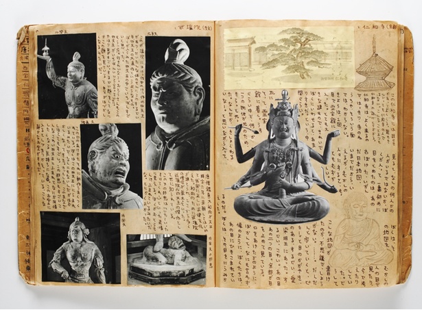 みうらじゅんが1969年から1971年の間に集めた仏像スクラップ