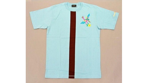 「鳳凰図案 Tシャツ」（サックス）