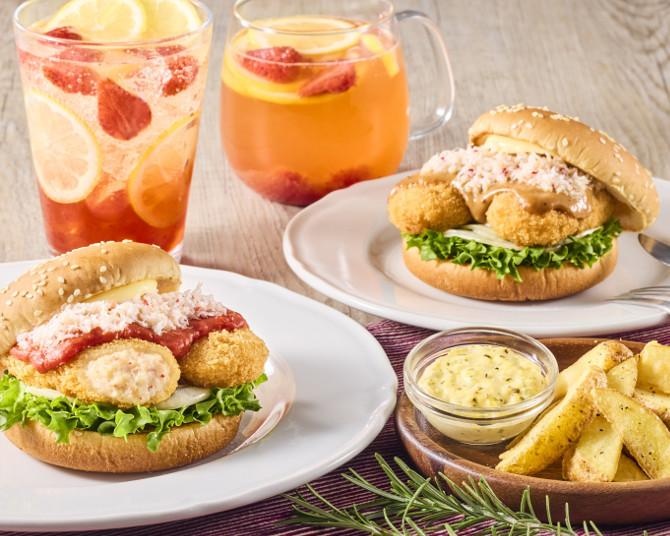 まるで洋食店の味！贅沢過ぎるカニの旨味を堪能！フレッシュネスバーガー冬の新作はカニクリームコロッケバーガー