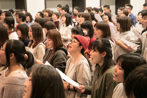 練習が進むにつれてメンバーの声もだんだん大きくなっていく