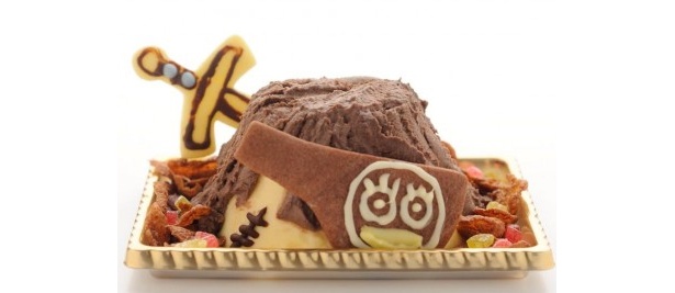 ｢キャプテンカツーラプリン｣(500円)。北海道の牧場が作るこだわりプリンとチョコホイップクリームでできている