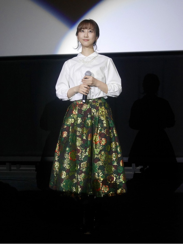 舞台挨拶を行う松井玲奈/名古屋行き最列車2018