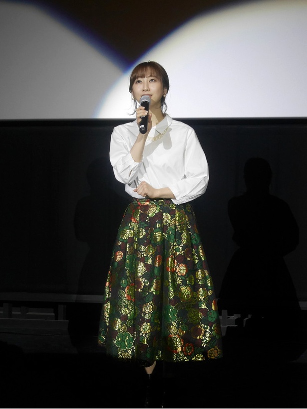 舞台挨拶を行う松井玲奈/名古屋行き最列車2018