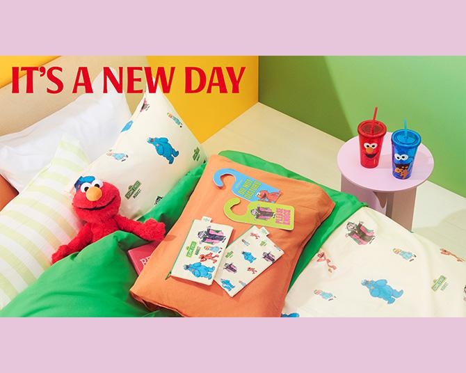 「セサミストリートマーケット」から登場！ヴィンテージムードあふれる新生活コレクション「IT’S A NEW DAY」で部屋作りを楽しもう