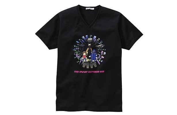 ｢銀河鉄道999｣のTシャツ。カラーはブラックのみ