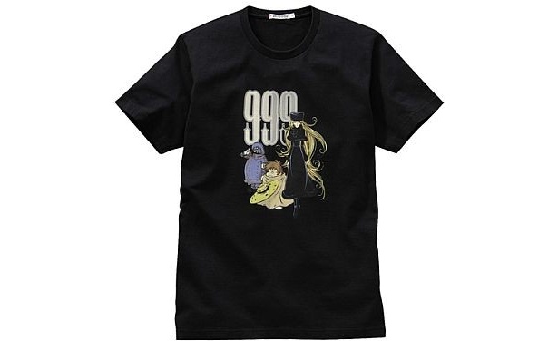 ｢銀河鉄道999｣のTシャツ。写真のブラックのほか、グレーもあり